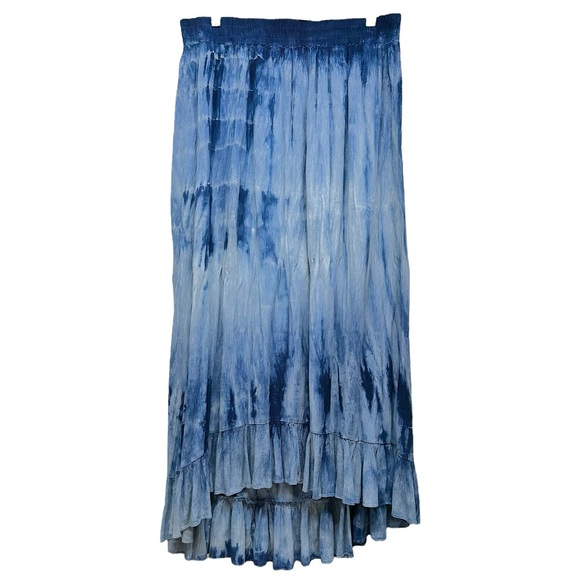 Scoop NYC Dresses & Skirts - Scoop Skirt Women Large Blue Maxi Coastal Beach Cowgirl Boho Hippy Lagenlook